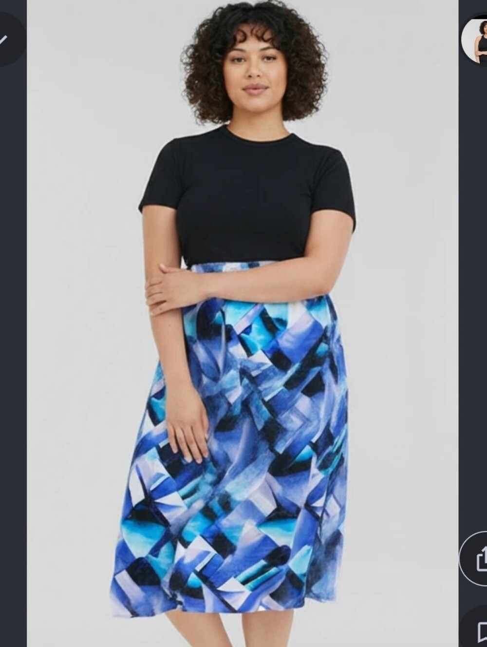 Notations maxi skirt beautiful color blending size Med pretty the way it…